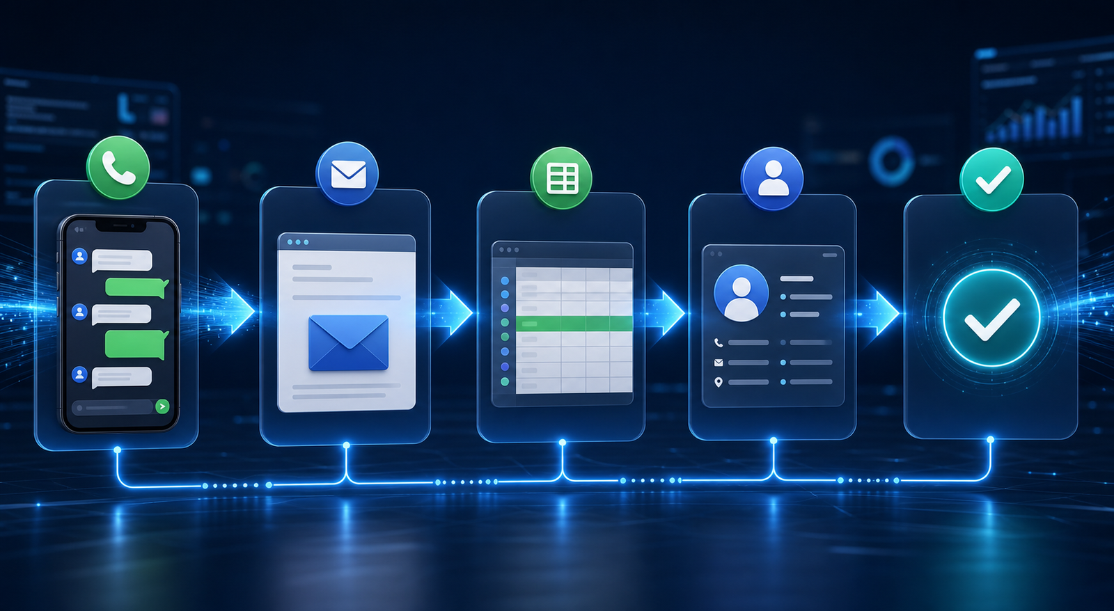 Fluxo digital de automação empresarial