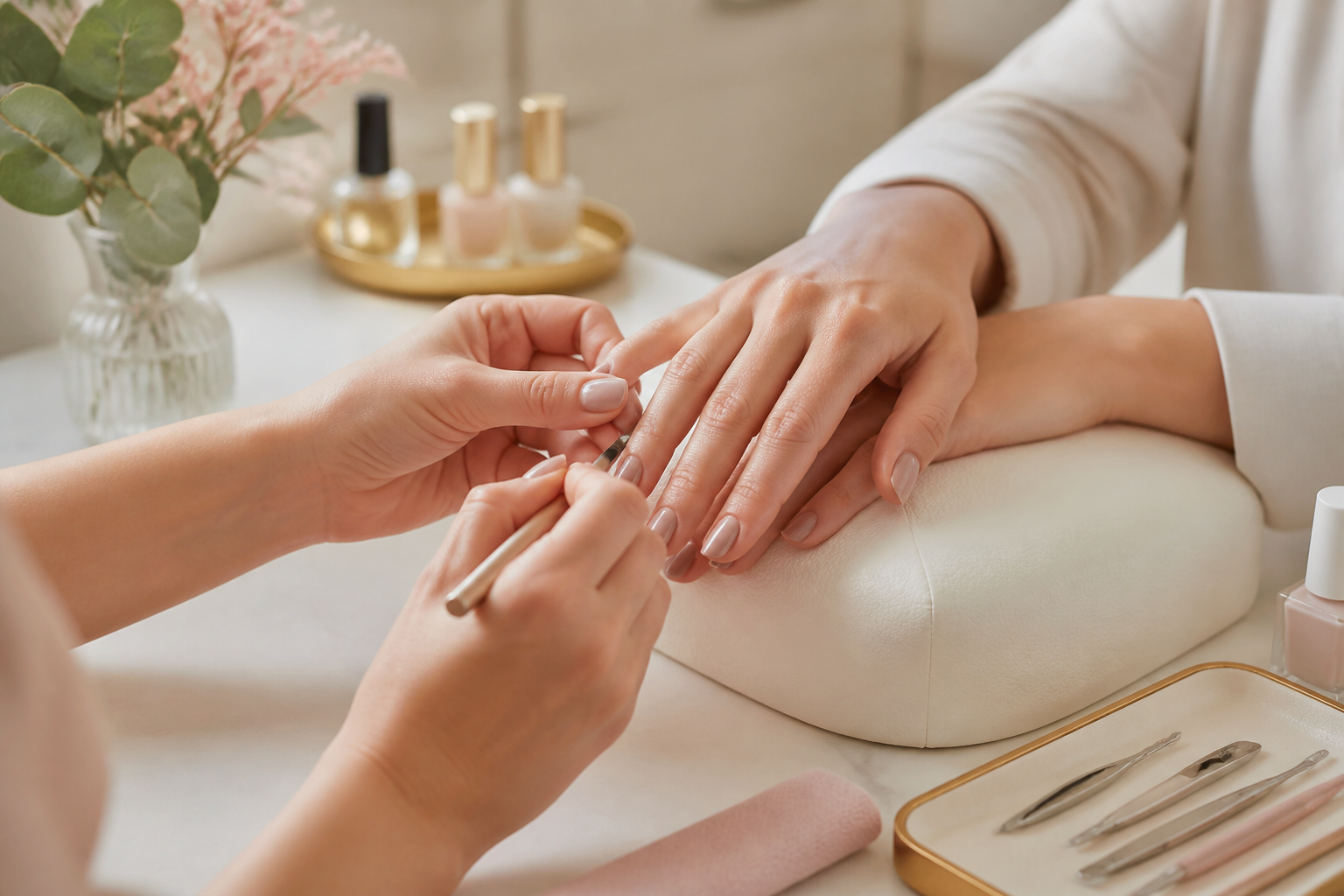 Experiência digital de marcações para manicure